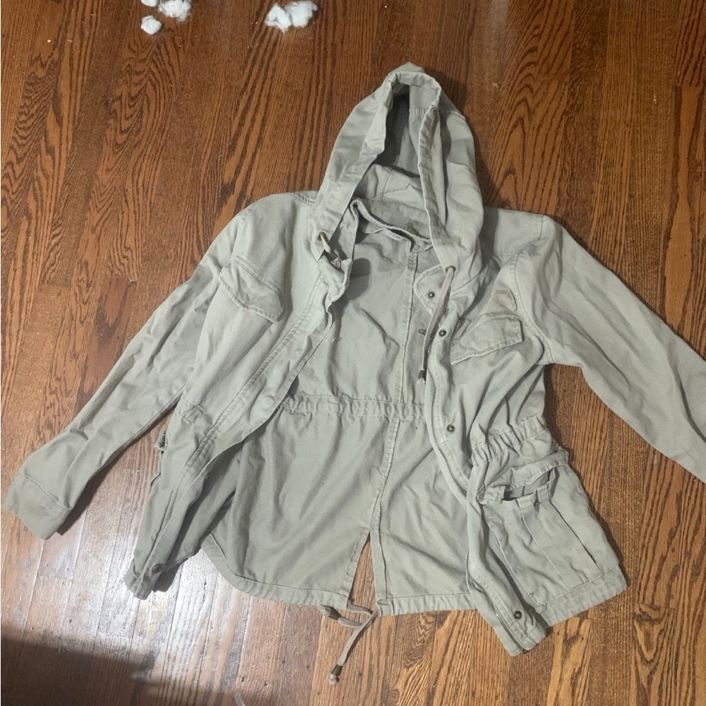 Full Tilt Beige Hooded Jacket